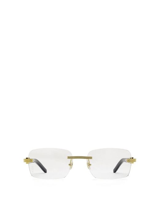 Cartier Eyeglasses in White for Men Lyst