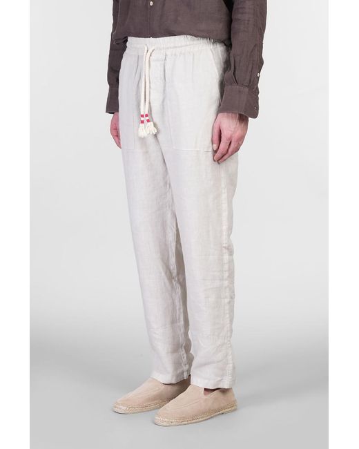 Mc2 Saint Barth White Calais Pants for men