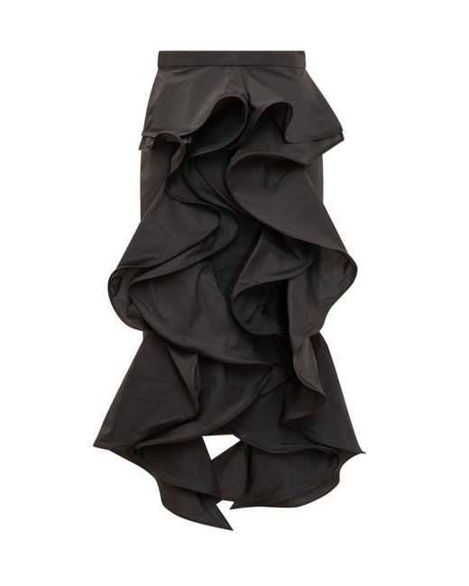 Rochas Black Long Skirt
