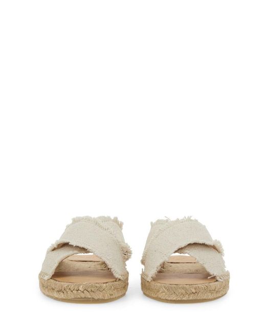 Castaner White Sandal "palmera"