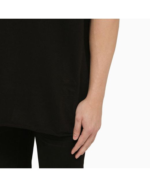 Rick Owens Jumbo Ss Black T Shirt for men