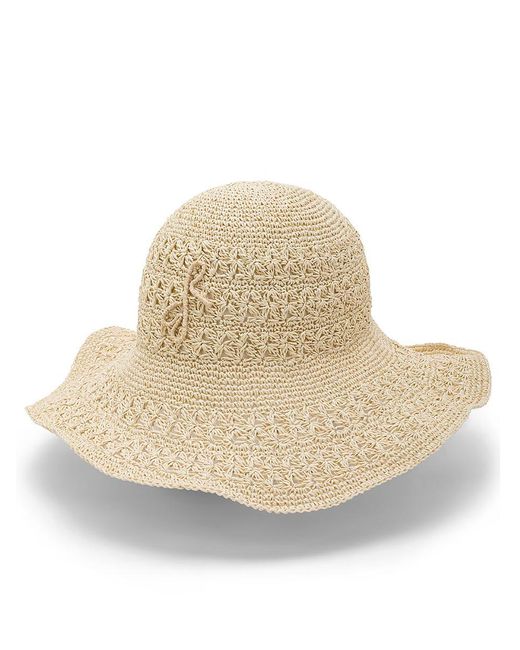Ruslan Baginskiy Natural Straw Hat With Front Embroidered Logo