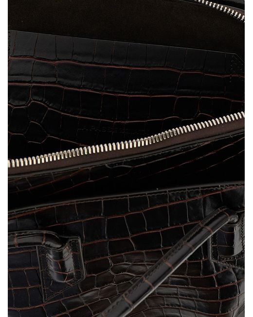 The Attico Black 'La Passeggiata Medium' Shoulder Bag