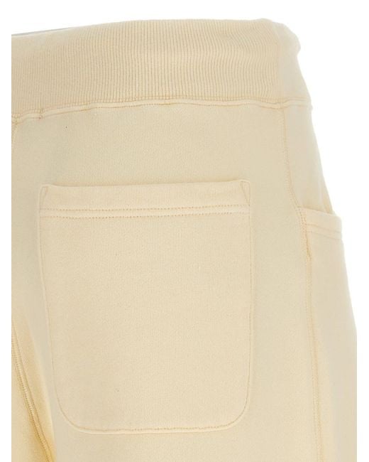 R13 Natural Crop Style Fleece Cotton Joggers