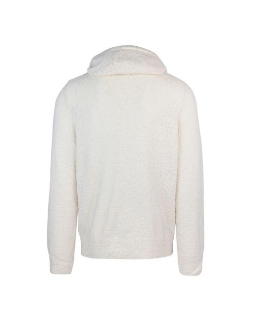 Amaranto White Sweater for men