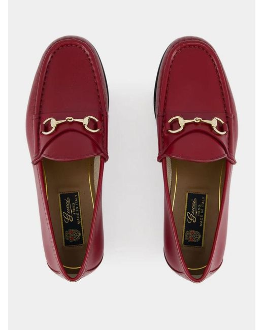 Gucci Red "Horsebit 1953" Loafers