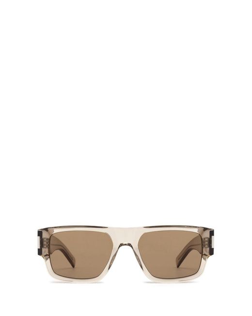 Saint Laurent White Sunglasses for men