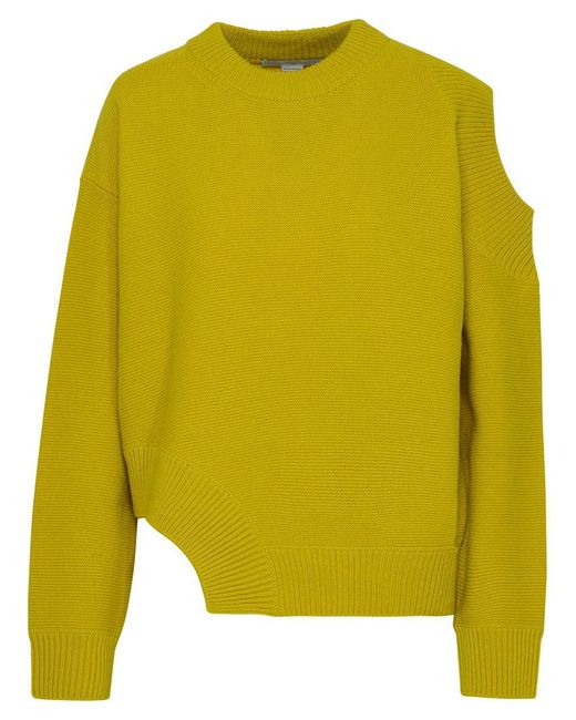 Stella McCartney Yellow Lime Green Cashmere Sweater
