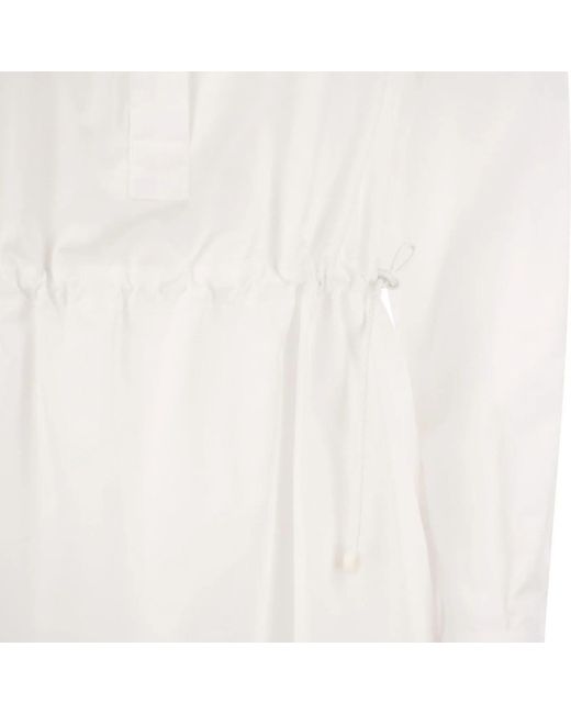 Max Mara White Poplin Shirt Dress
