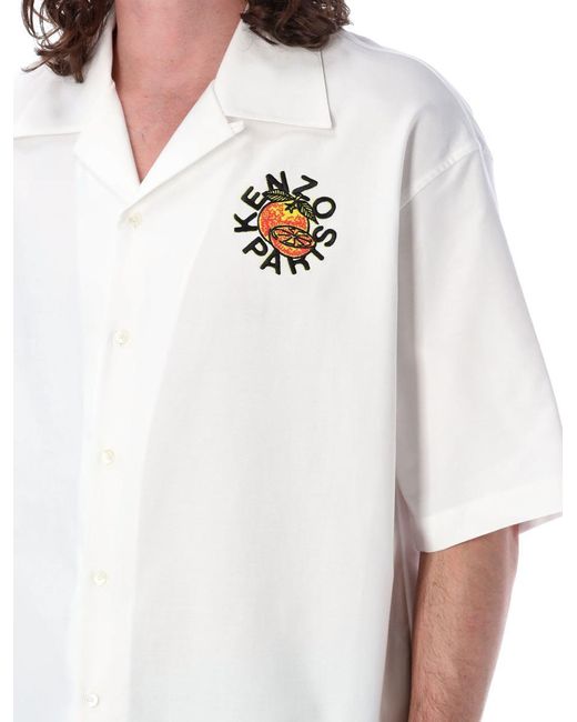 KENZO White Ss Shirt for men