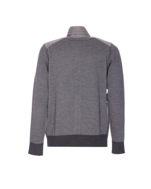 Belstaff Gray Kelby Zip Up Cardigan for men