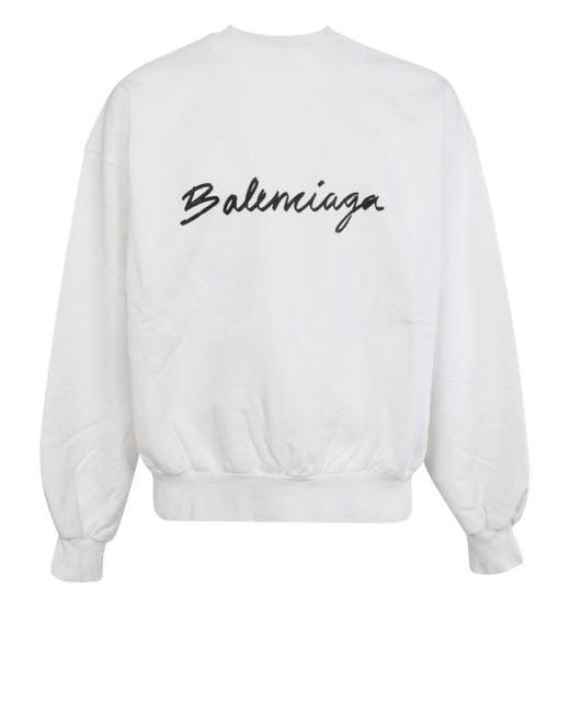 balenciaga sweater womens white