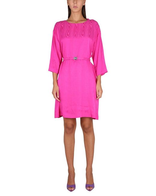 Boutique Moschino Pink Viscose Dress