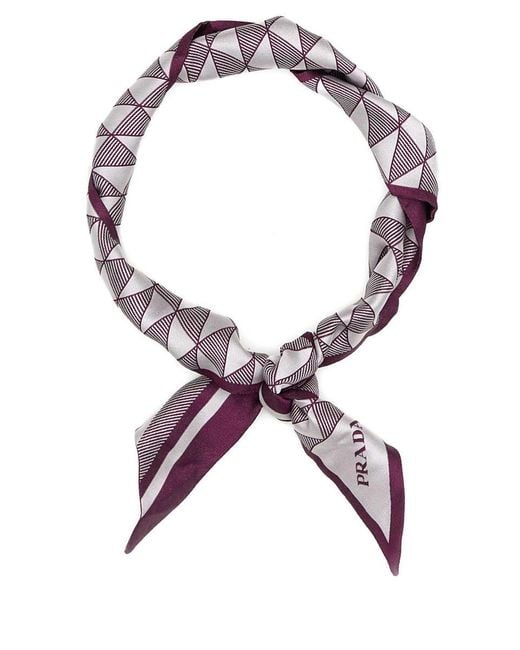 Prada Purple Scarves And Foulards