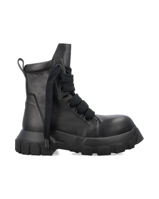 Rick Owens Black Jumbolaced Bozo Tractor for men