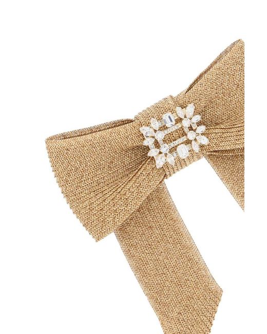 Roger Vivier White Hair Clip With Buckle Broche Vivier