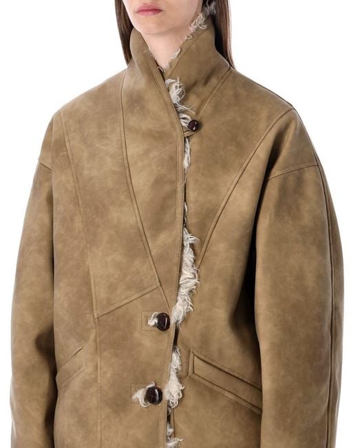 Isabel Marant Natural Shearling Coat