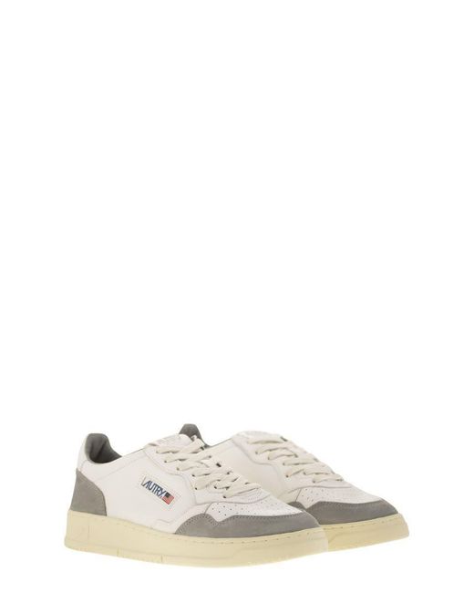Autry White Medalist Low for men