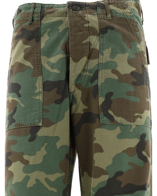 Orslow Green "woodland Camo" Trousers for men