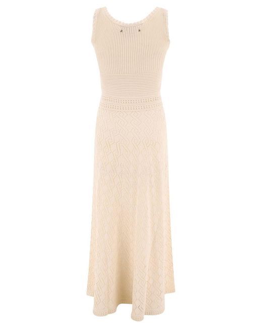 Golden Goose Deluxe Brand White "Lowell" Crochet Dress