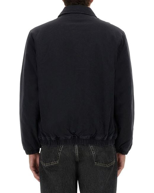 Obey Blue Jacket With Logo for men
