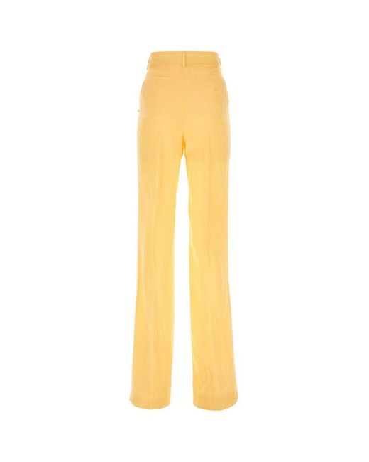 Sportmax Yellow Pants