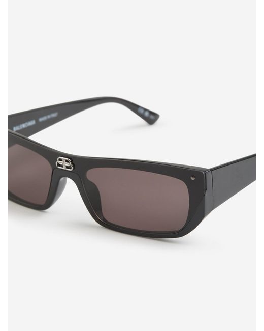 Balenciaga Gray Rectangular Sunglasses for men