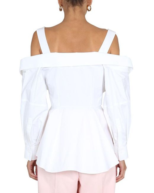 Alexander McQueen White Deconstructed Shirt