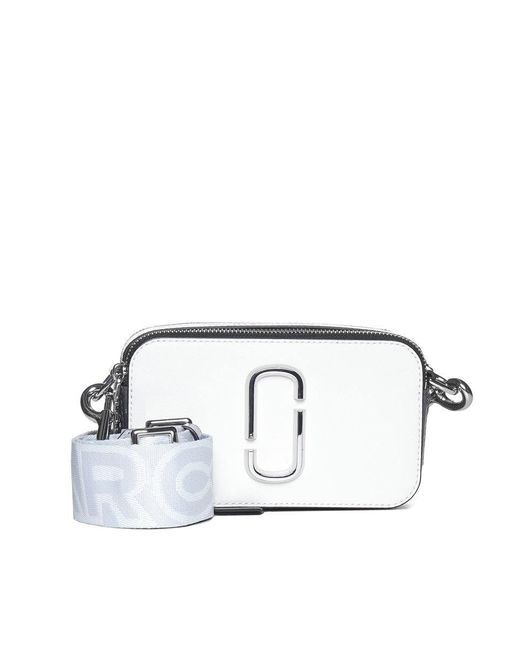 Snapshot leather crossbody bag Marc Jacobs White in Leather - 25274036
