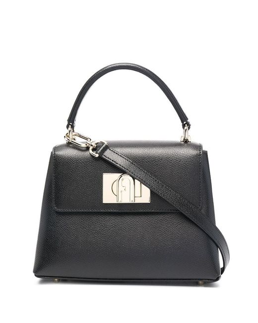 Furla Black 1927 Mini Top Handle Bags