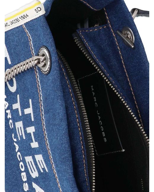 Marc Jacobs Blue 'The Denim Chain' Small Tote Bag