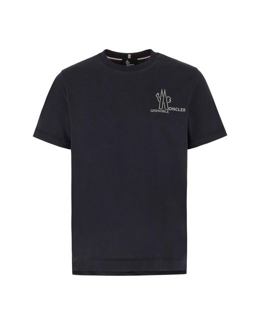 3 MONCLER GRENOBLE Black T-Shirt for men