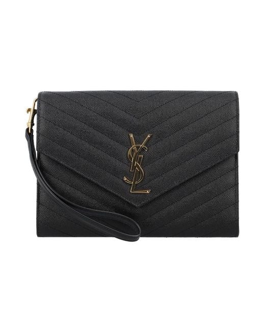 Saint Laurent Black Ysl New Pouch Mono