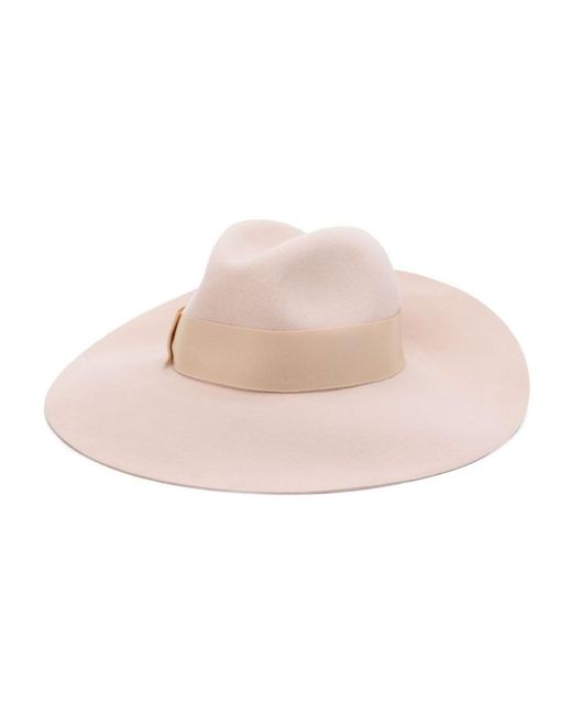 Borsalino Pink Sophie Shaved Felt Fedora Hat