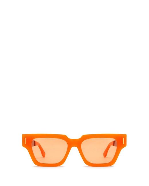 Retrosuperfuture Orange Sunglasses for men