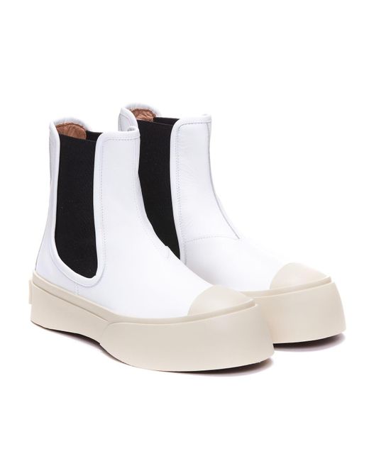 Marni White Boots