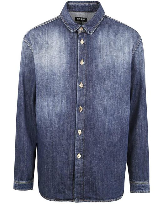 Dondup Blue Denim Shirt for men