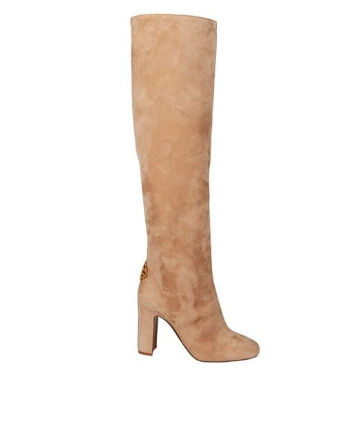 Dolce & Gabbana White Dolce & Gabbana Suede Boot