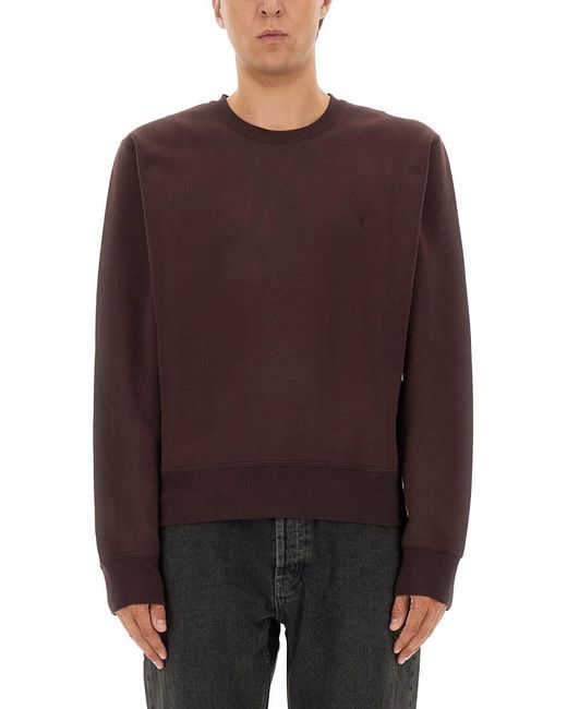 Saint Laurent Cassandre Sweatshirt in Purple for Men | Lyst
