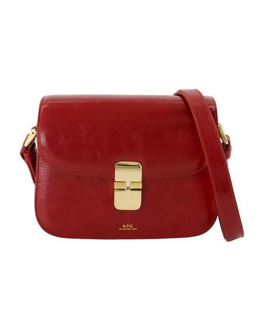 A.P.C. Red Grace Small Crossbody