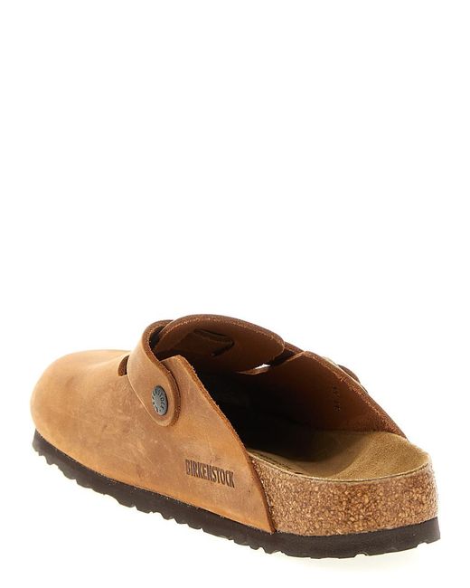 Birkenstock Brown 'boston' Sabots