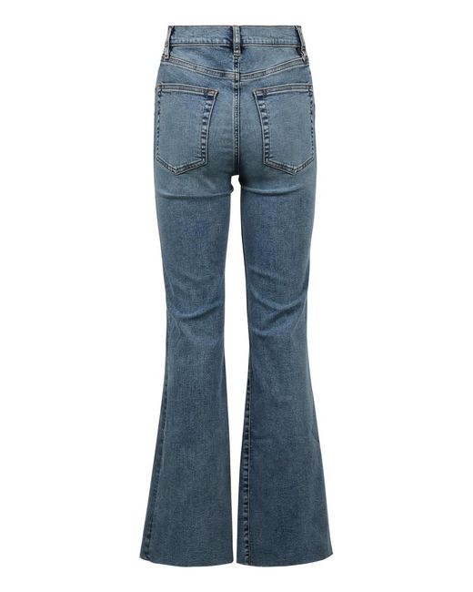 FRAME Blue Le Easy Flare Stretch Jeans