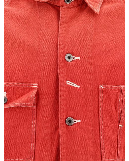 Kapital Red "Cactus" Denim Jacket for men