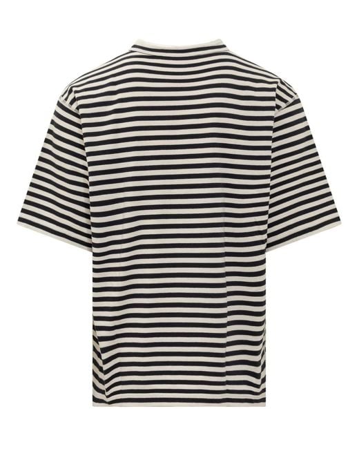 Dolce & Gabbana Black Striped Logo T-shirt for men