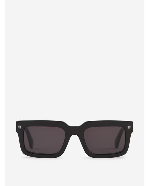 Off-White c/o Virgil Abloh Black Off- On2 Clip Rectangular Sunglasses for men