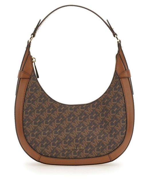 MICHAEL Michael Kors Brown Preston Small Hobo Bag