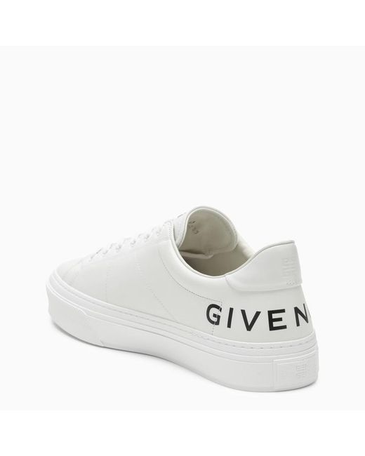 Givenchy White Stone City Sport Sneakers With Printed Logo for men