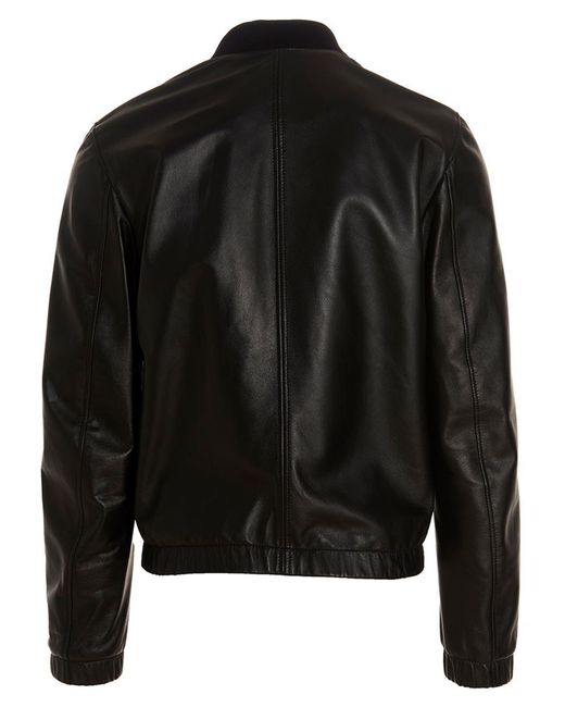 Dolce & Gabbana Black Dg Essential Casual Jackets, Parka for men