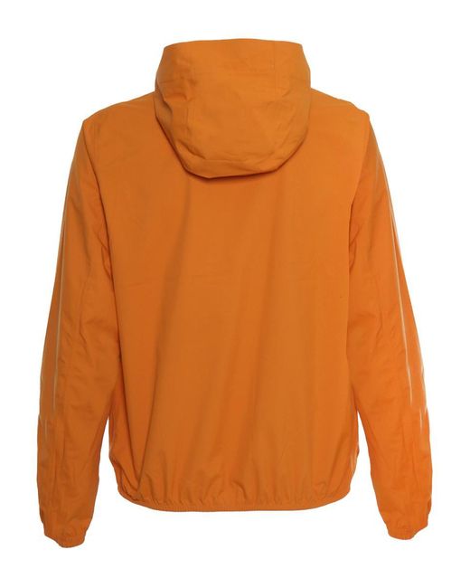 K-Way Orange Short Duvet for men