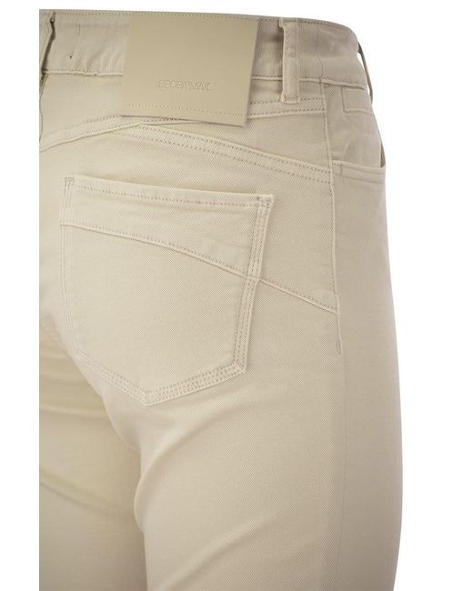 Sportmax Natural Nilly - Five-pocket Mini Flare Trousers